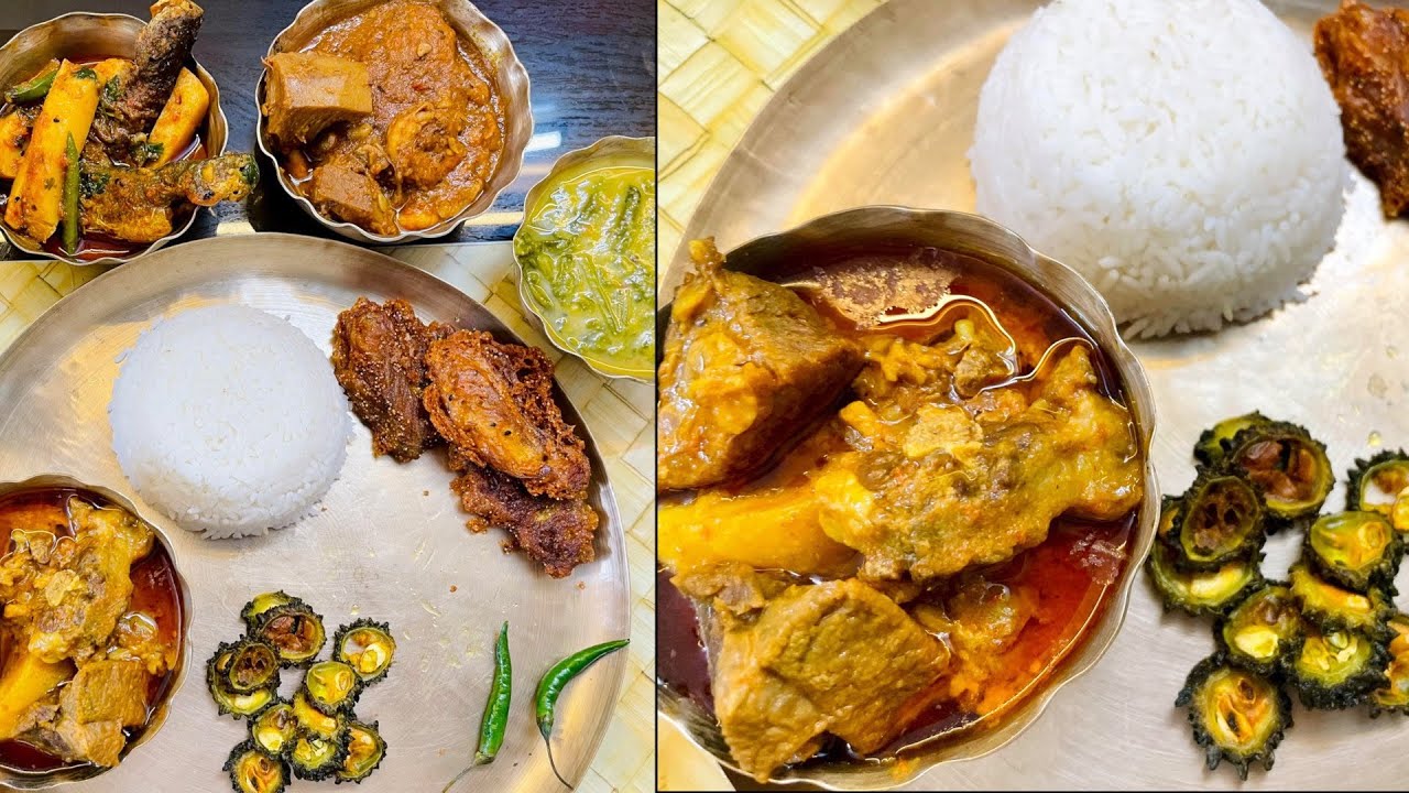 জ্বরের মুখে মটন বাংলা সাথে দেশি ট্যাংরা 🤒 মন ভরে দুপুরে খেলাম🔥🌶