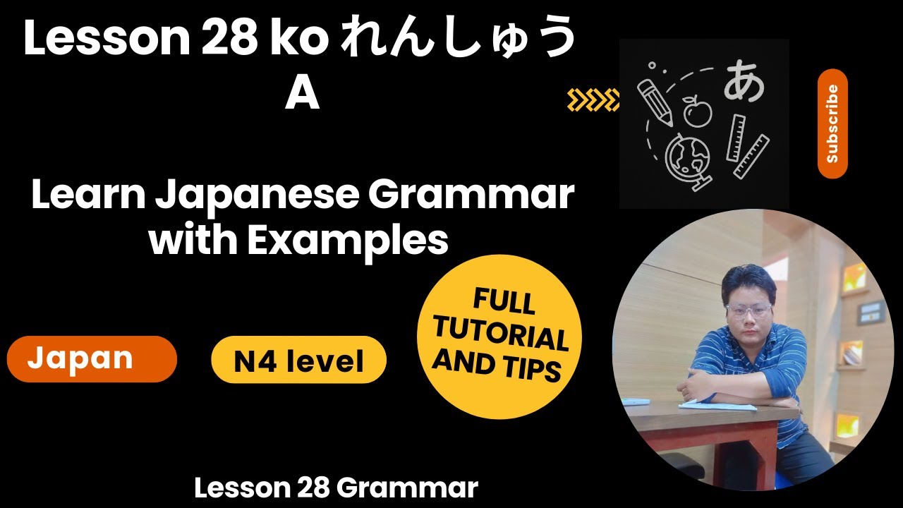Lesson 28 ko れんしゅう A | Learn Japanese Grammar with Examples | Lesson 28 Grammar