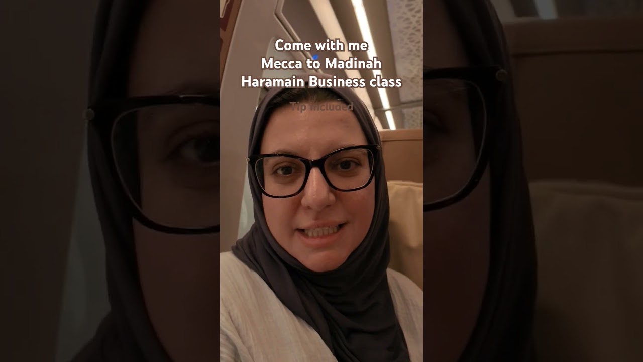 Haramain Train Business Class Vlog Makkah to Medinah #muslimtravelgirl #haramain #umrahvlog
