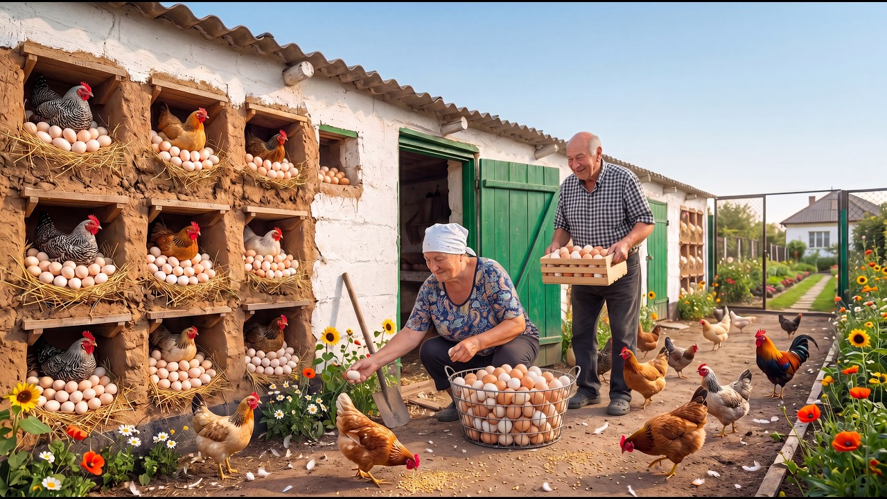 Living offgrid in the countryside.Eternal love and work.Joint cooking