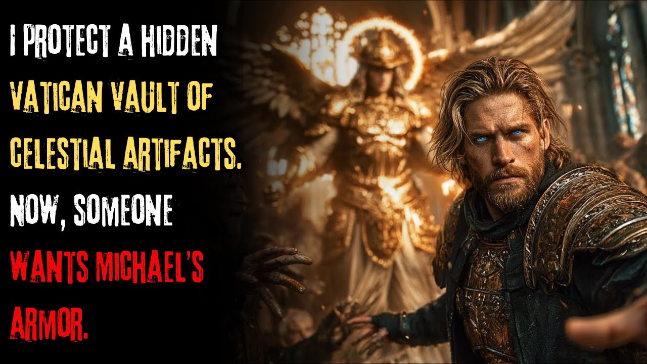 I protect a hidden Vatican vault of celestial artifacts.Now, someone wants Michael’s armor.