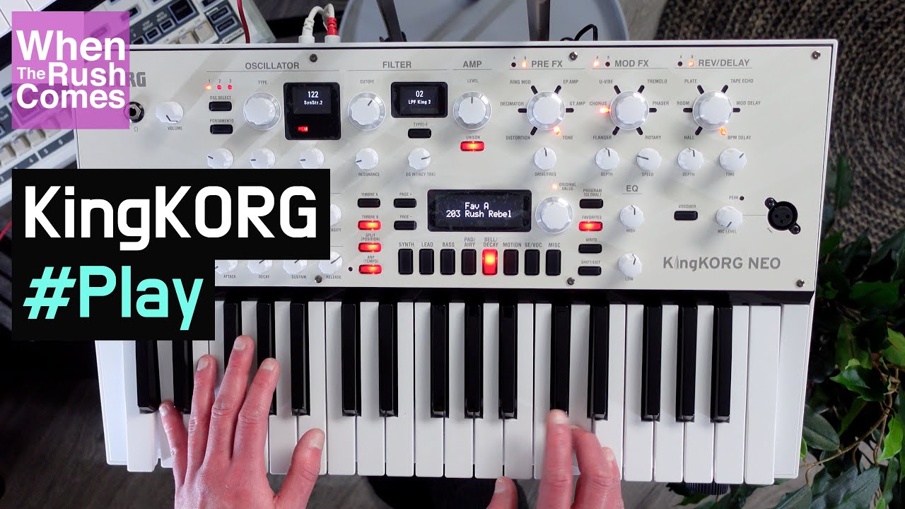 Korg KingKORG Neo synthesizer | Play (90s Trance / Rave sounds demo)