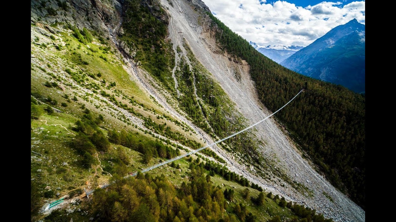 Randa17 FlugClips Hängebrücke 494 m SWISSROPE SkyWalk