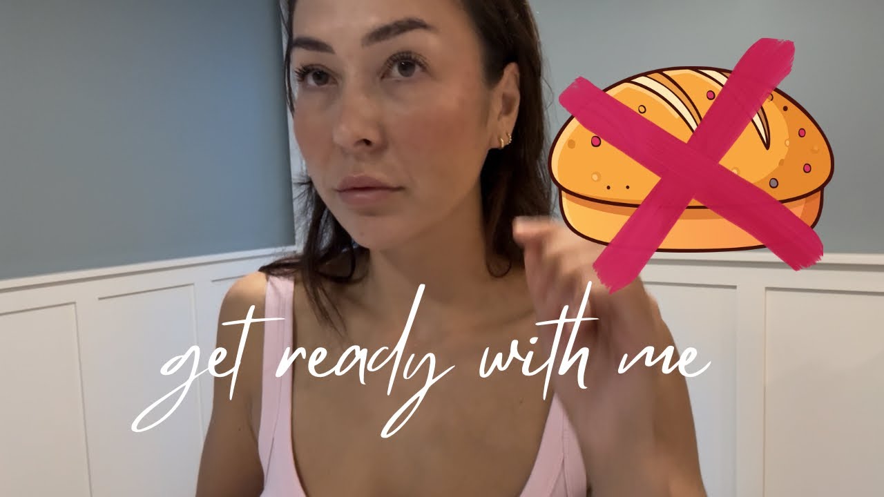 Monday morning GRWM 🌿 Going gluten-free + making my go-to salad for lunch