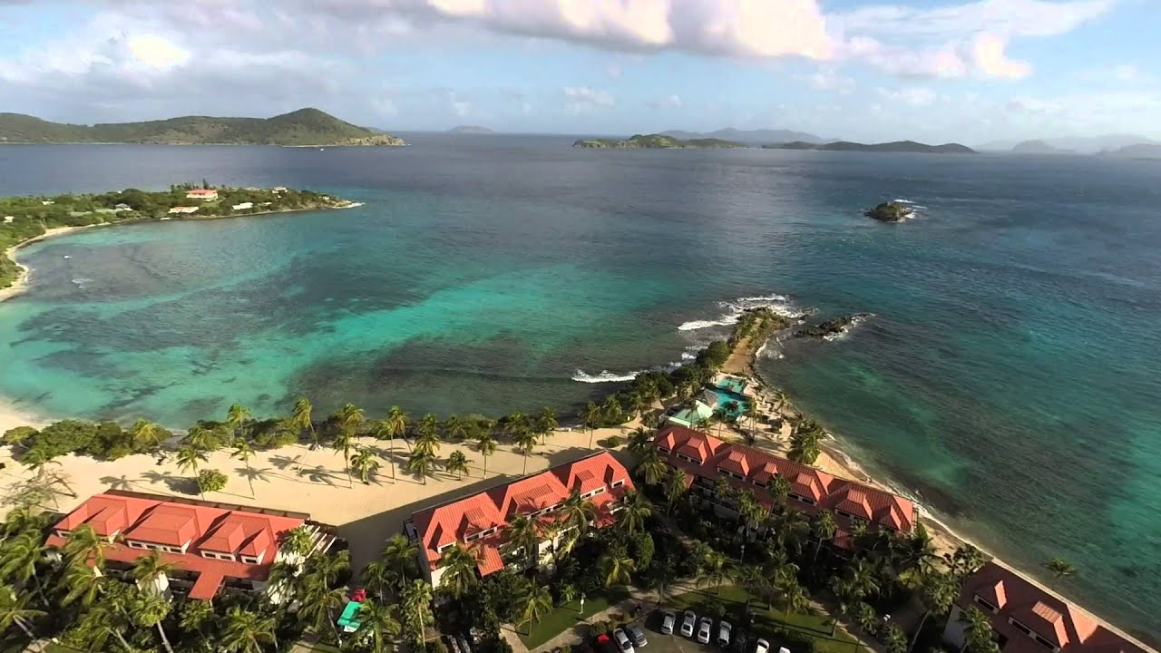 Aerial Flight Over Sapphire Beach