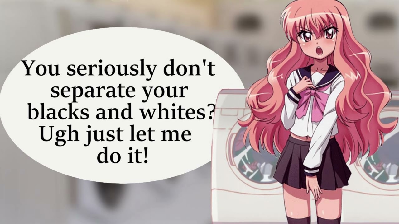 {ASMR} Tsundere Helps You Do Laundry F4M {Rolelay}
