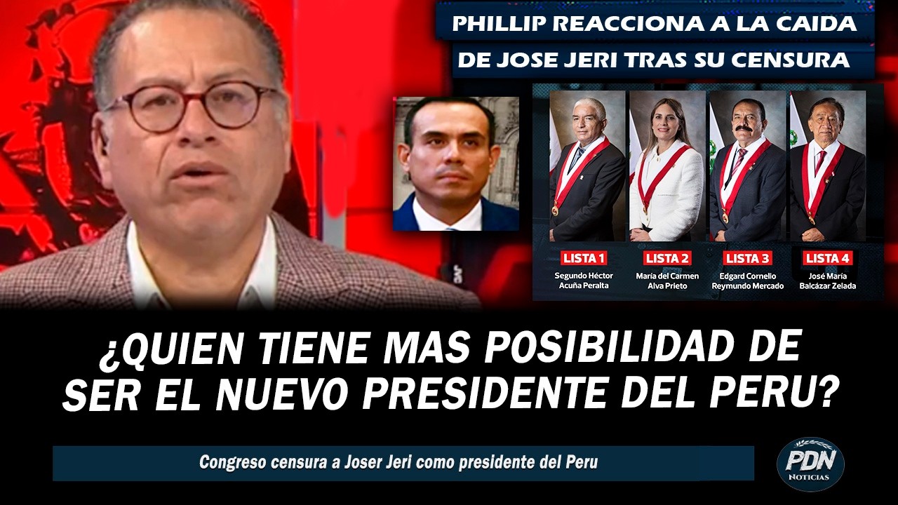 PHILLIP BUTTERS REACTS TO THE FALL OF JOSE JERI: WHO WILL BE THE NEW PRESIDENT TO REPLACE HIM?