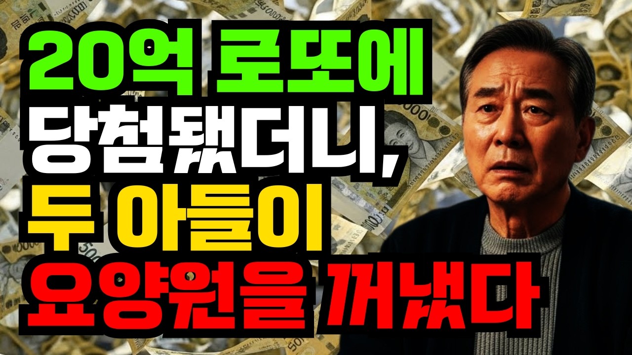 20억 로또에 당첨됐더니, 두 아들이 요양원을 꺼냈다