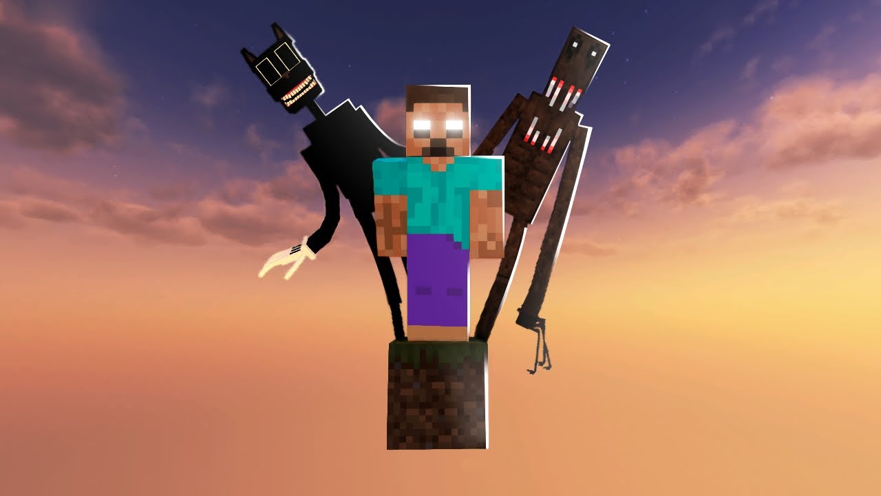Minecraft ONE BLOCK, aber ich habe HORROR Mods installiert...