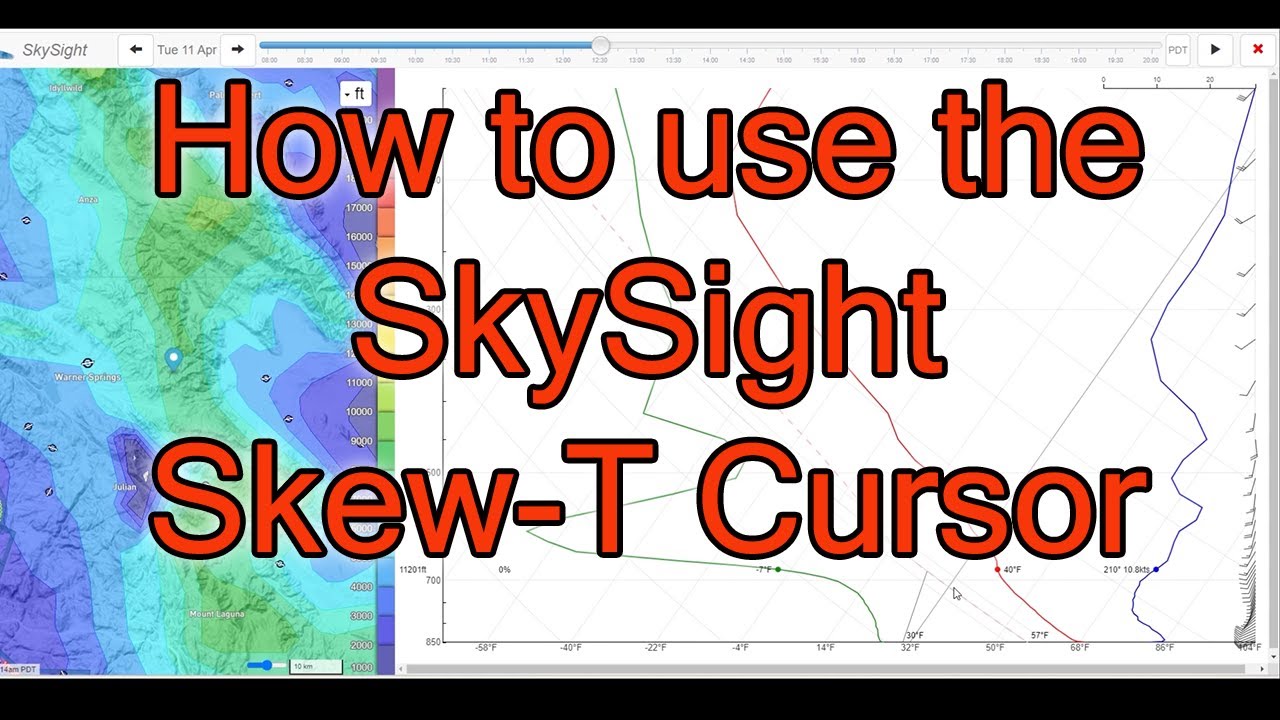 How to use the SkySight Skew T Cursor?