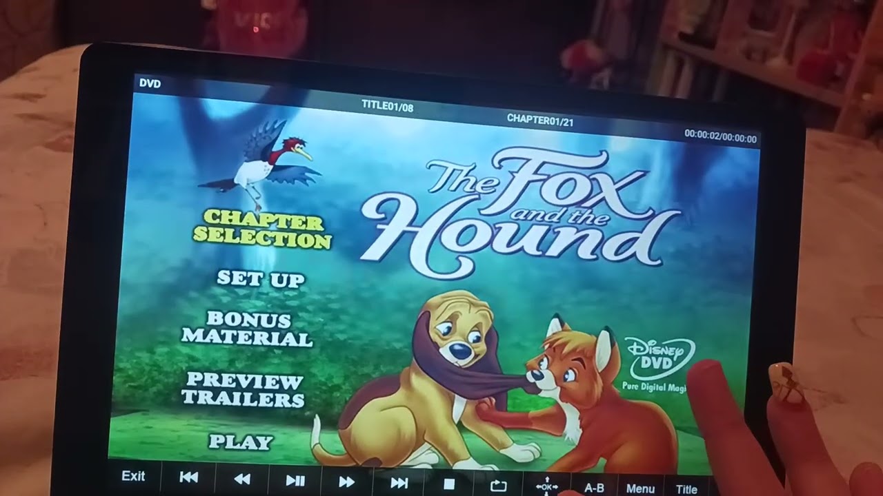 The Fox and the Hound 2000 DVD Menu Walkthrough 