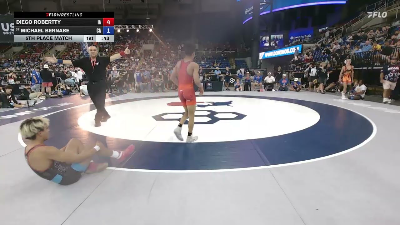 USMC Junior & 16U Nationals | 106lbs 16U Boys Freestyle | 5th | Diego Robertty vs Michael Bernabe