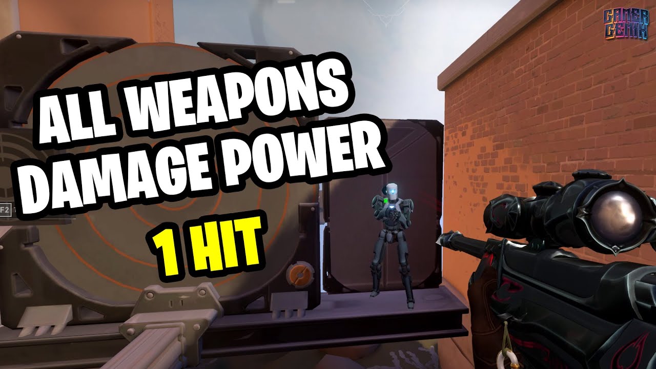 All Weapons Damage Power Test In Valorant!!! #valorant #riotgames