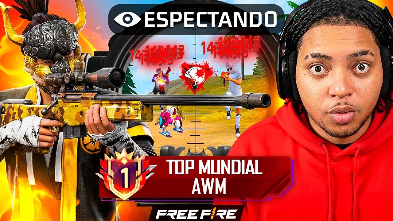 ESPIE AL TOP 1 DEL MUNDO CON EL AWM y DESCUBRI UN SECRETO en FREE FIRE !! | DEJAVU FF