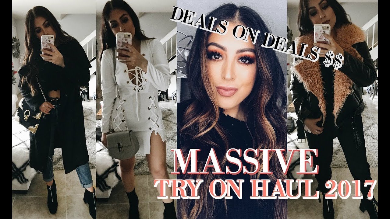 HUGE FALL HOLIDAY TRY ON HAUL: BOOHOO AND EXPRESS DEALS