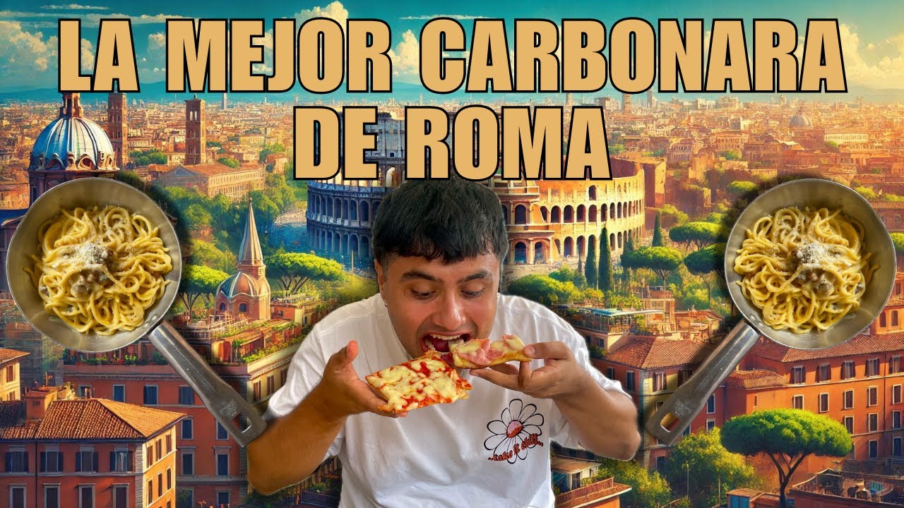 Descubriendo la comida típica de ROMA 🇮🇹🏛️ | La carbonara está buenísima