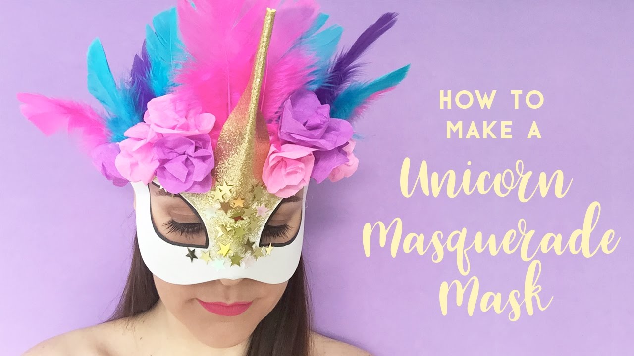 DIY Masquerade Mask Tutorial - How to Make a Unicorn Masquerade Mask