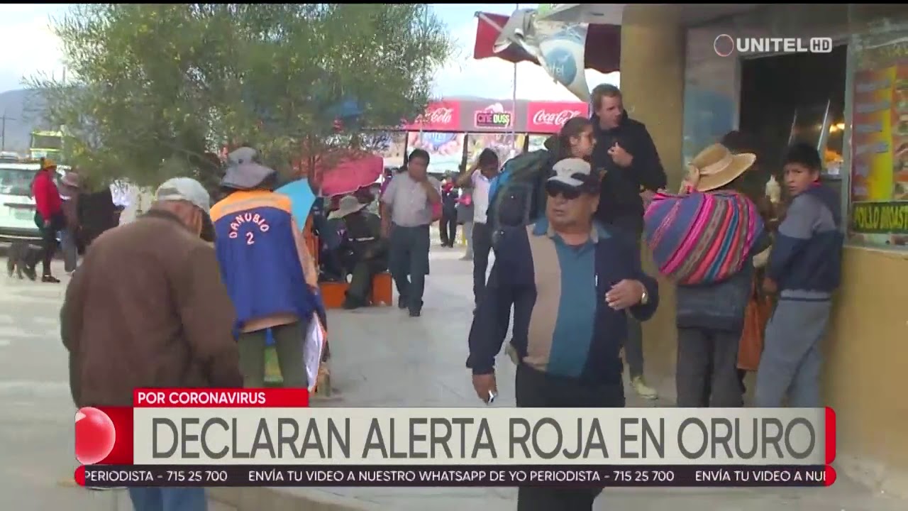 Oruro declara alerta roja por el coronavirus