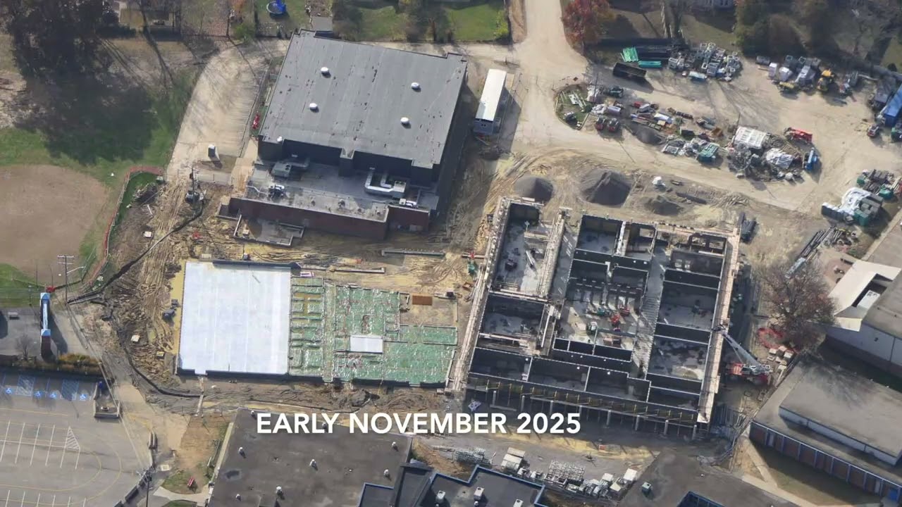 Новый корпус для 7-12 классов - с августа 2025 года по конец февраля 2026 года.