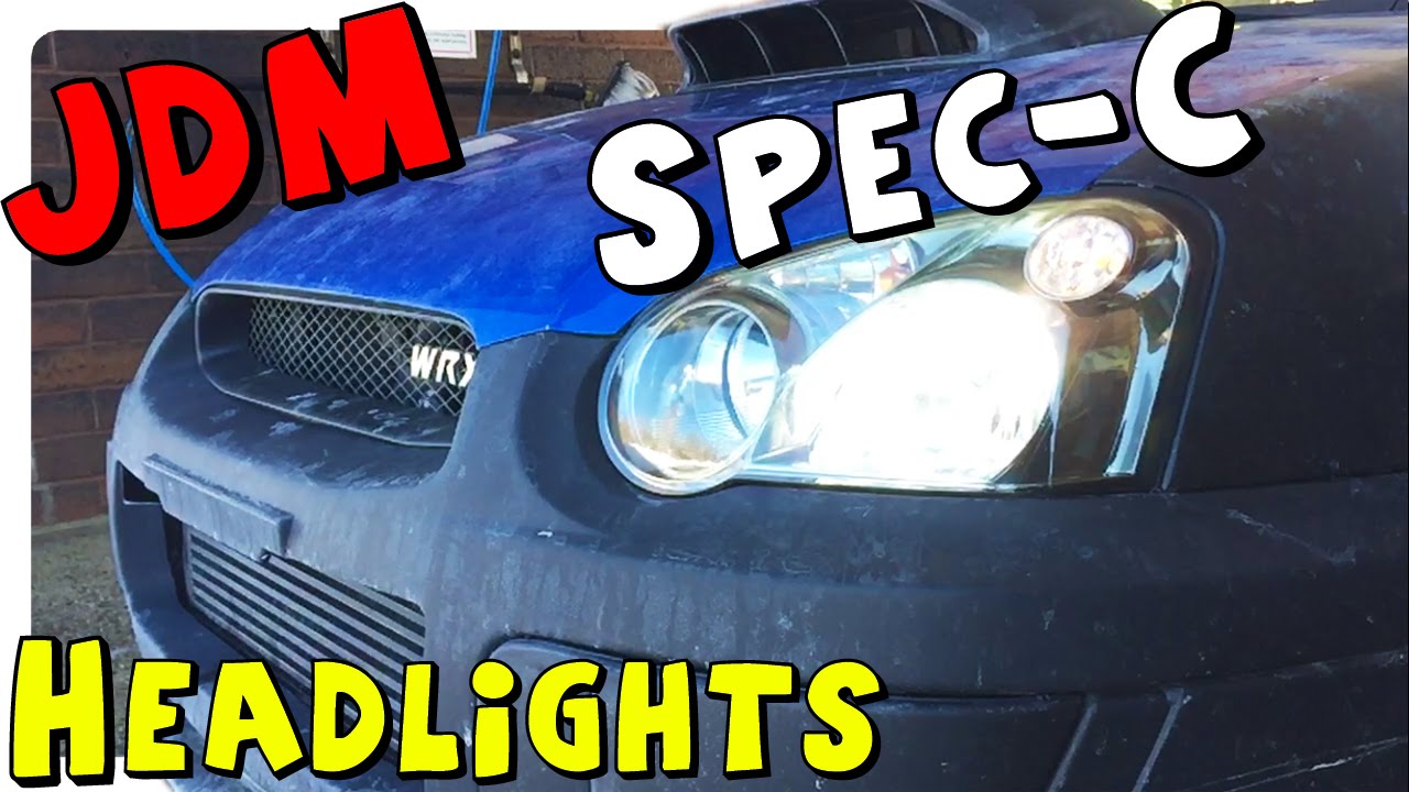 04 - 05 Subaru STi JDM Spec C HID Headlight Swap