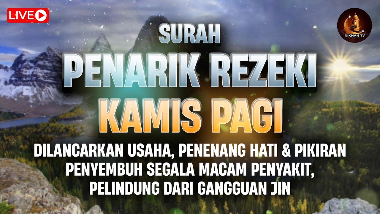Dzikir Mustajab Zikir Kamis Pagi!! Pembuka Pintu Rezeki Kesehatan Lunas Hutang Zikir Pagi Mustajab