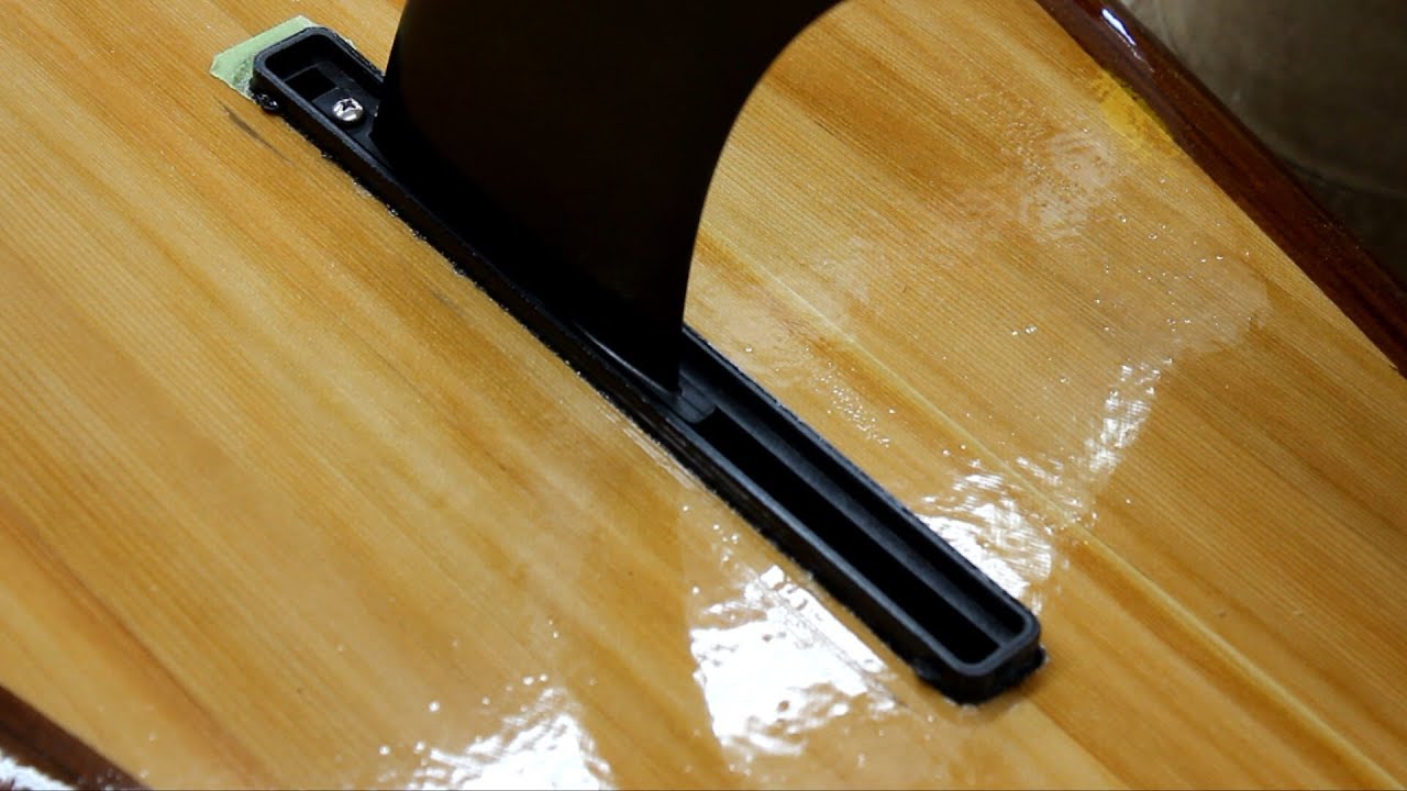 Installing a fin box on a Stand Up Paddleboard