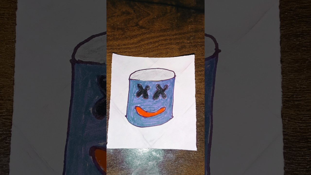 How to draw neon man 🗿 face #shorts #viralvideo #drawing #neon #art