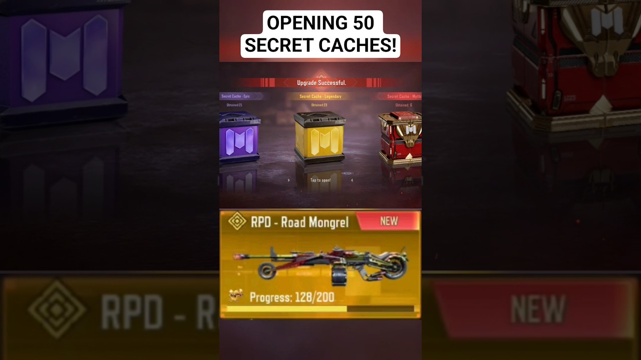 OPENED 50 SECRET CACHES in CODM 🤯 #shorts #codm #codmobile