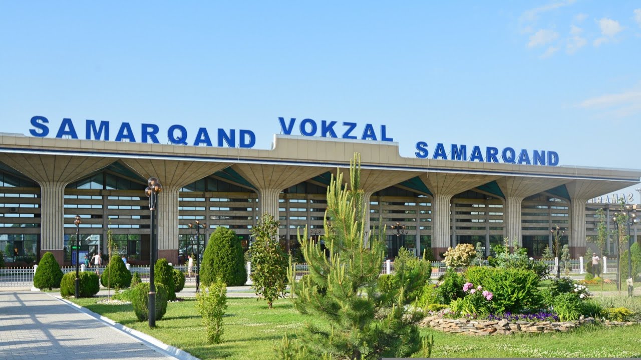 Samarkand Vokzal kuchasi sayr | Прогулка по улице вокзал Самарканд |4k ultra | walking sam city 4k