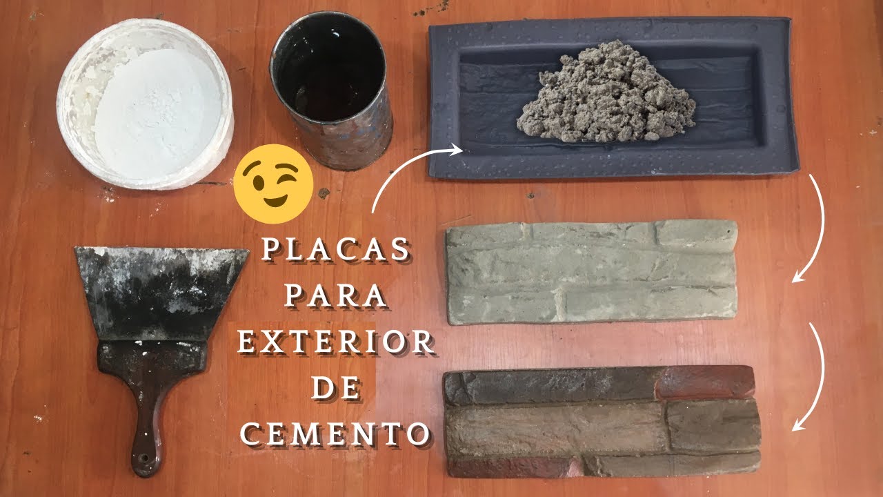COMO FABRICAR PLACAS DE CEMENTO PARA EXTERIOR