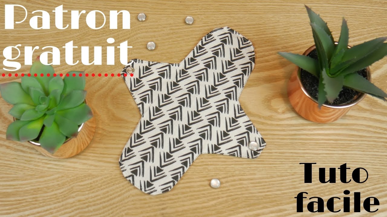 Tuto couture ZÉRO DÉCHET - Serviette hygiénique lavable-réutilisable + Patron gratuit🎁