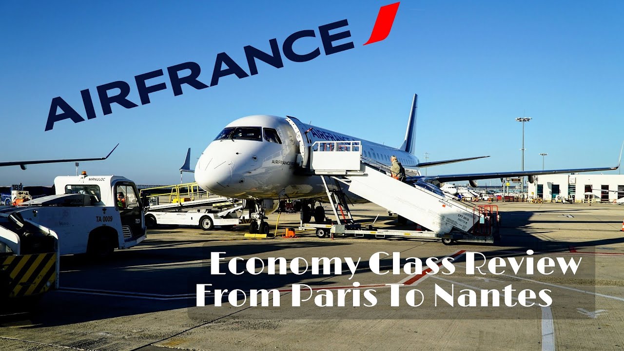 Air France E190 Economy class review | Paris to Nantes