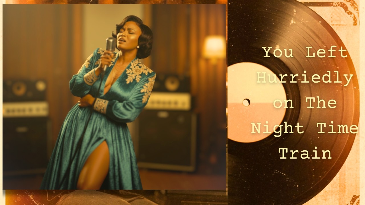 You Left Hurriedly on The Night Time Train - Classic Retro Blues