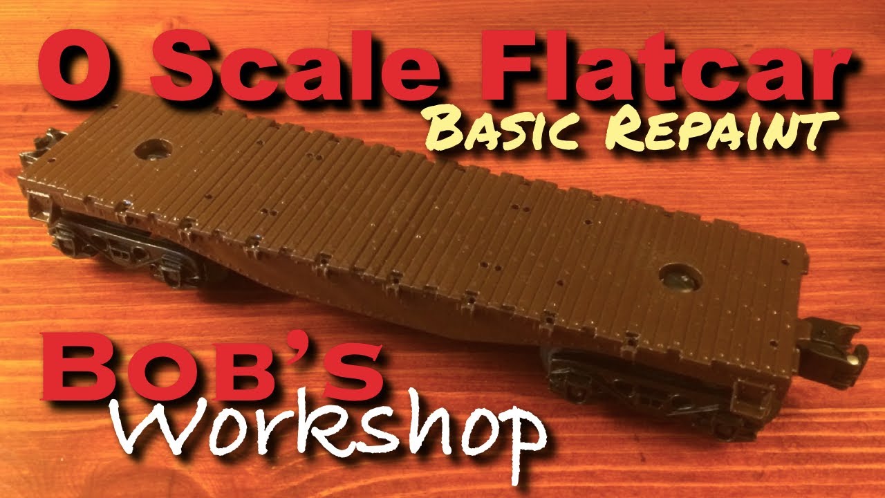 Lionel Flat Car Repaint for displaying 1/43 scale Cars and Trucks on your MTH or Williams Layout