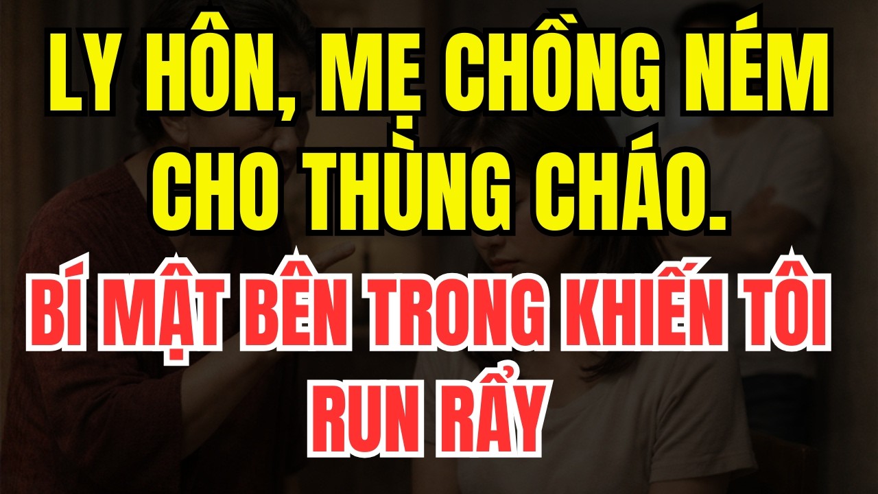 Ly Hôn, Mẹ Chồng Ném Cho Thùng Cháo. Bí Mật Bên Trong Khiến Tôi Run Rẩy!