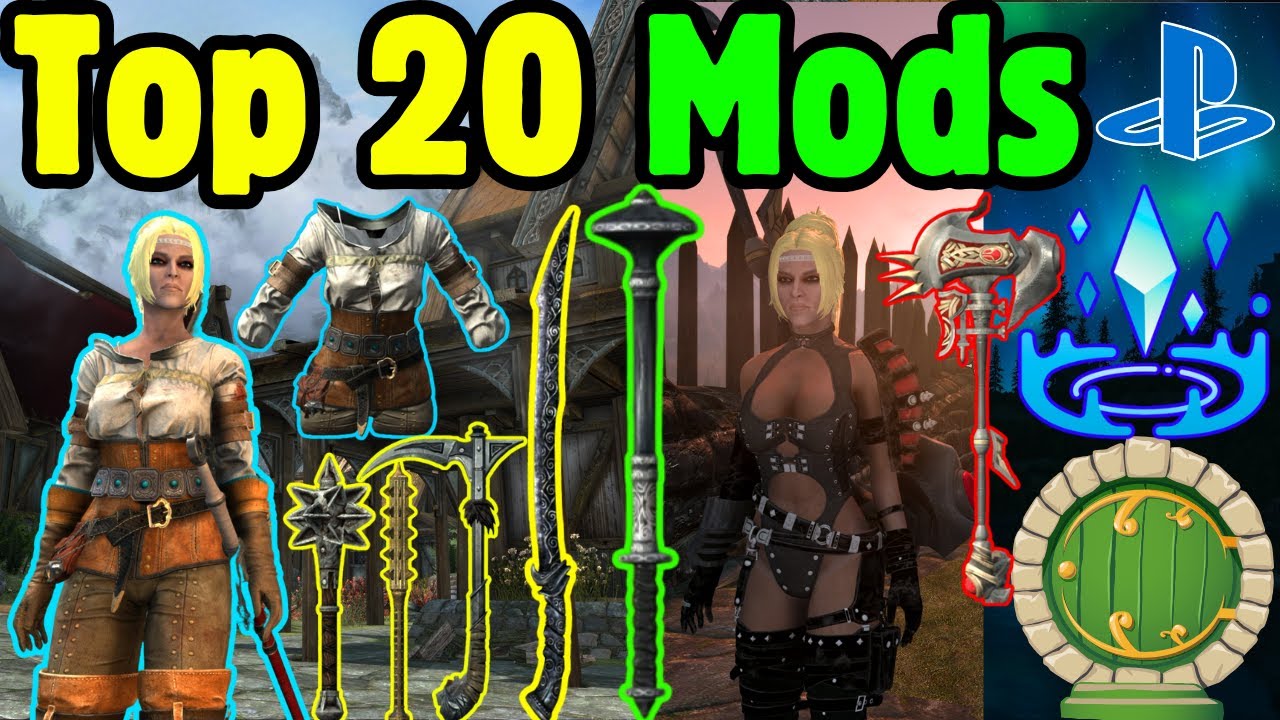 TOP 20 BEST SKYRIM MODS on PS4/PS5 in 2025