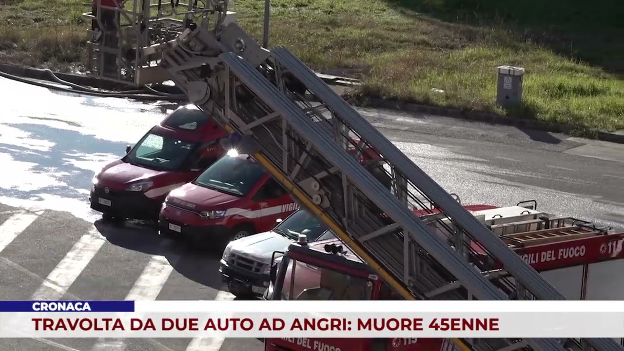CRONACA. TRAVOLTA DA DUE AUTO AD ANGRI: MUORE 45ENNE