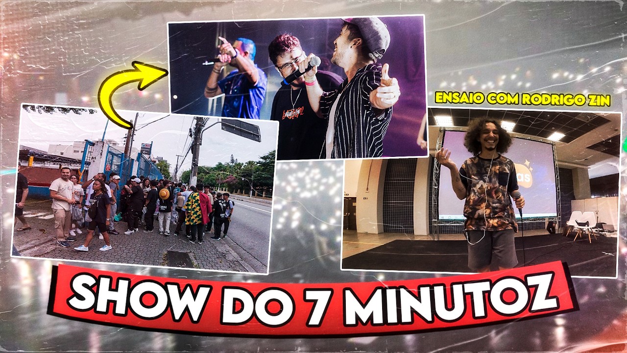HENRIQUE MENDONÇA e geral no SHOW DO 7MINUTOZ em SP e Ensaios com RODRIGOZIN