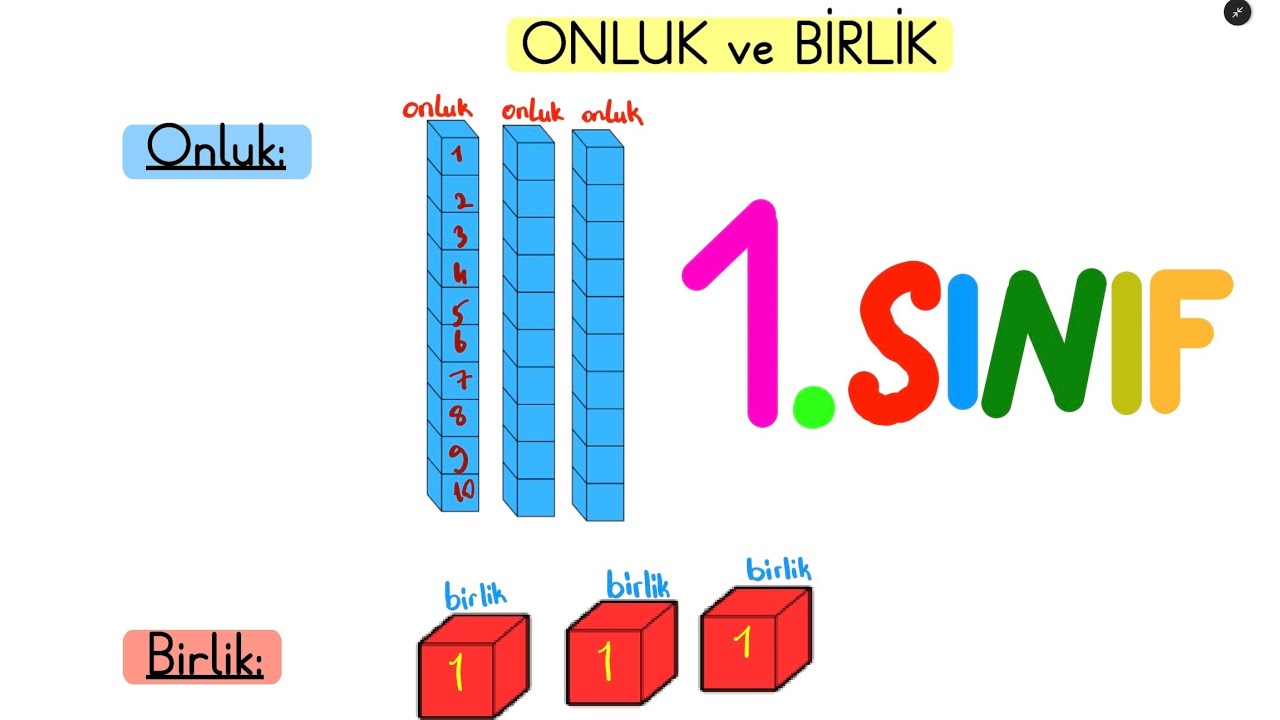 ONLUK VE BİRLİKLER 1. Sınıf Matematik 