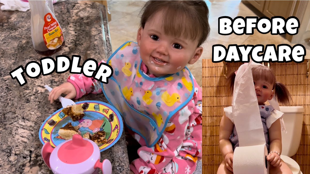 Reborn toddler Cameryn’s morning BEFORE DAYCARE routine reborn roleplay