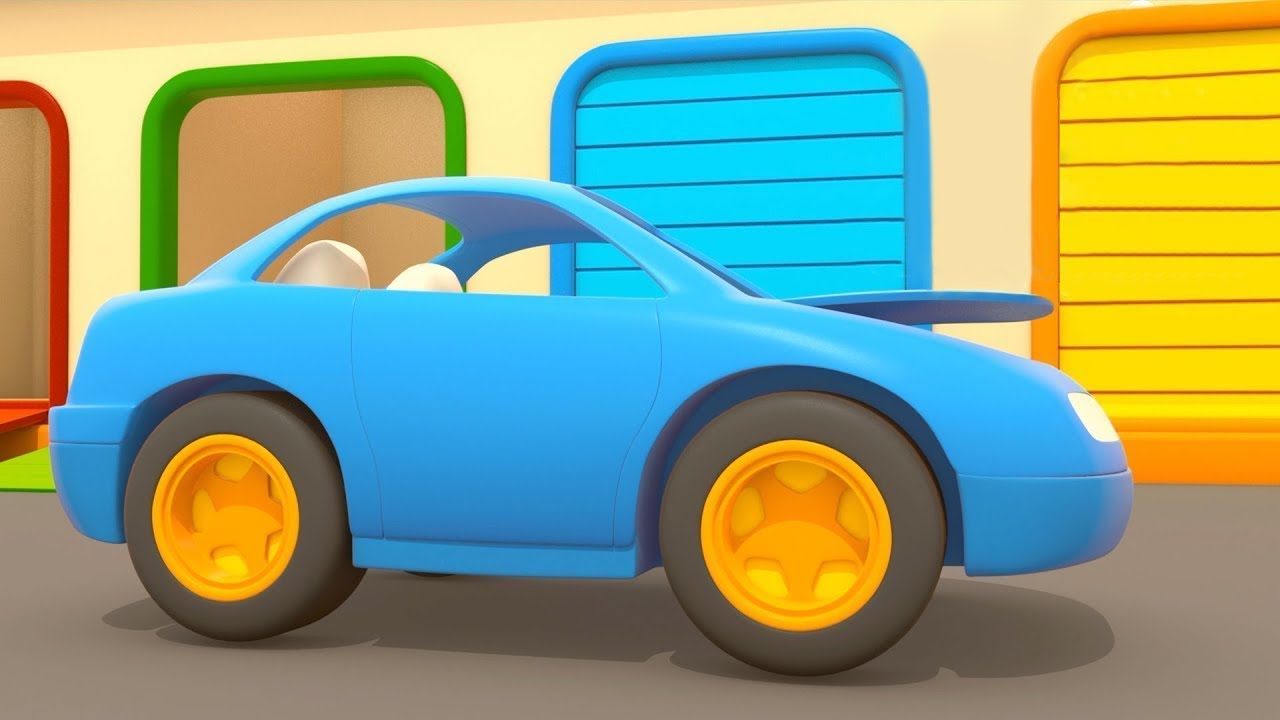 Ve&iacute;culos de servi&ccedil;o. Desenhos animados de carros e v&iacute;deos educacionais.