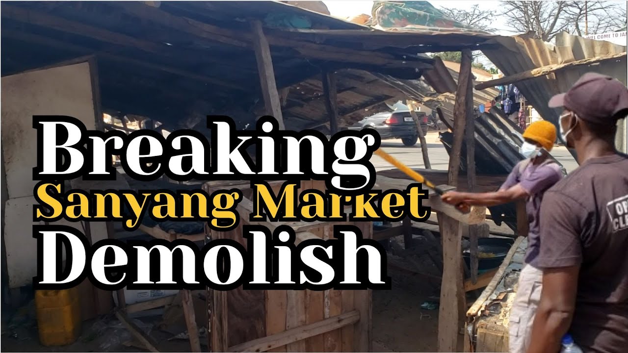 Tough Day in Sanyang,  Market Demolished.