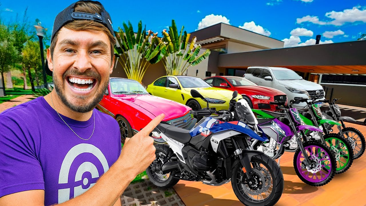 LEVEI TODOS MEUS CARROS PRA MINHA CASA NOVA