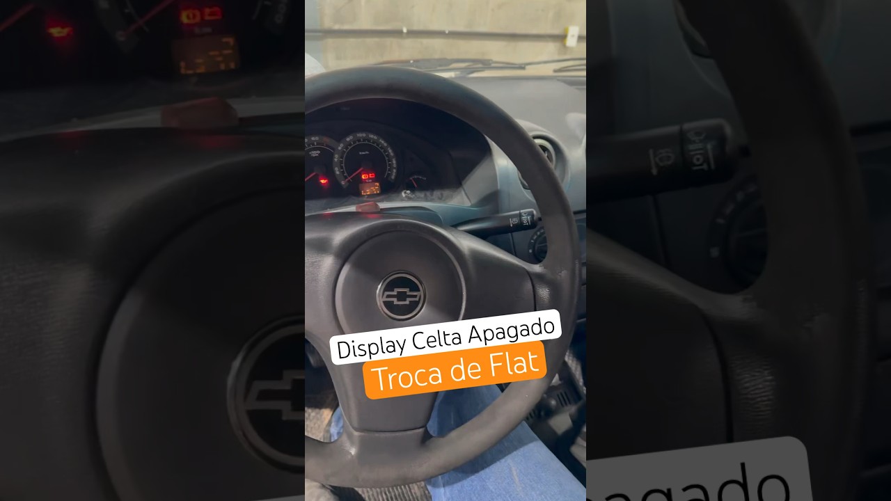 Painel Odômetro Chevrolet Celta Apagado / Troca de Flat 