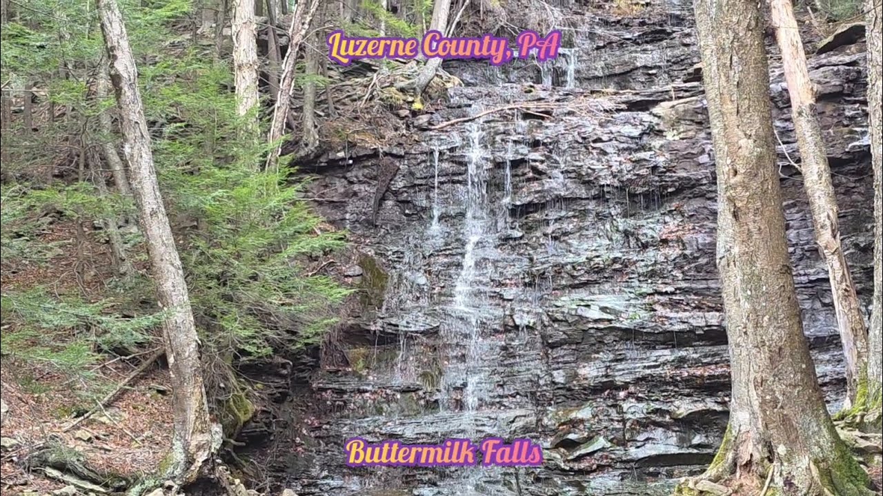 Buttermilk Falls, Luzerne County, PA, USA. 