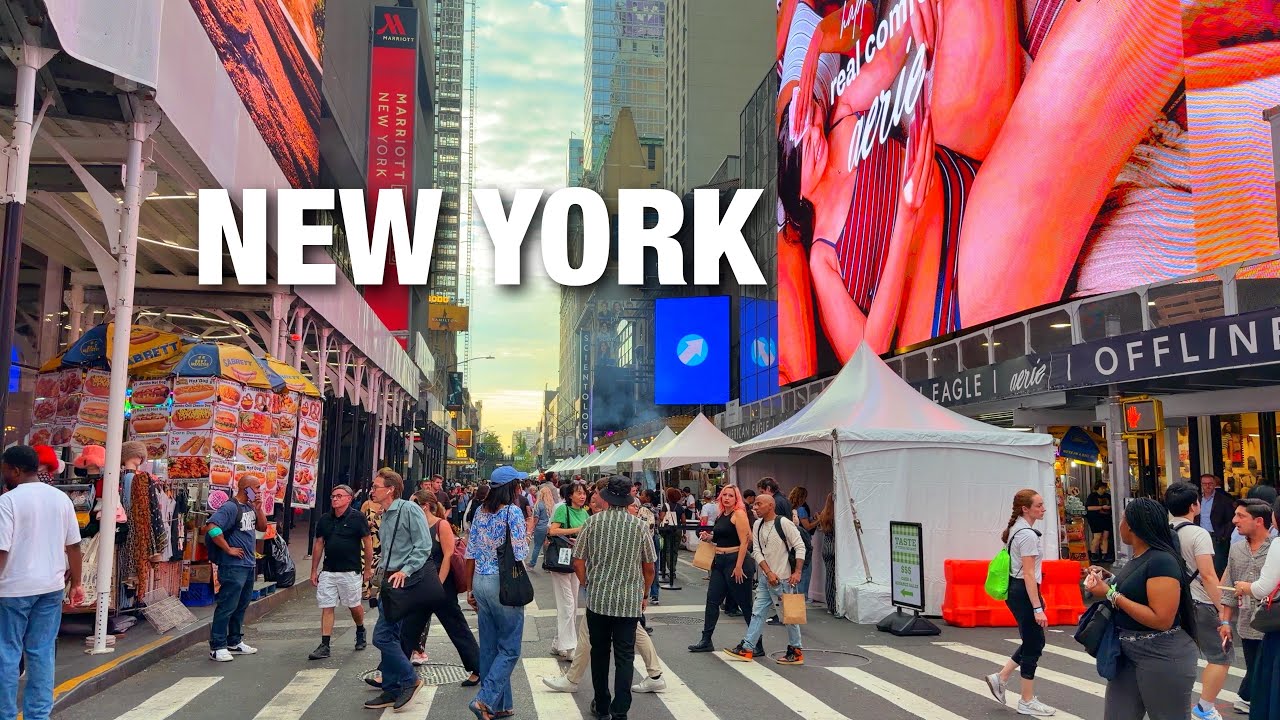 New York City 4K LIVE Manhattan on Sunday Evening (September 13, 2026)