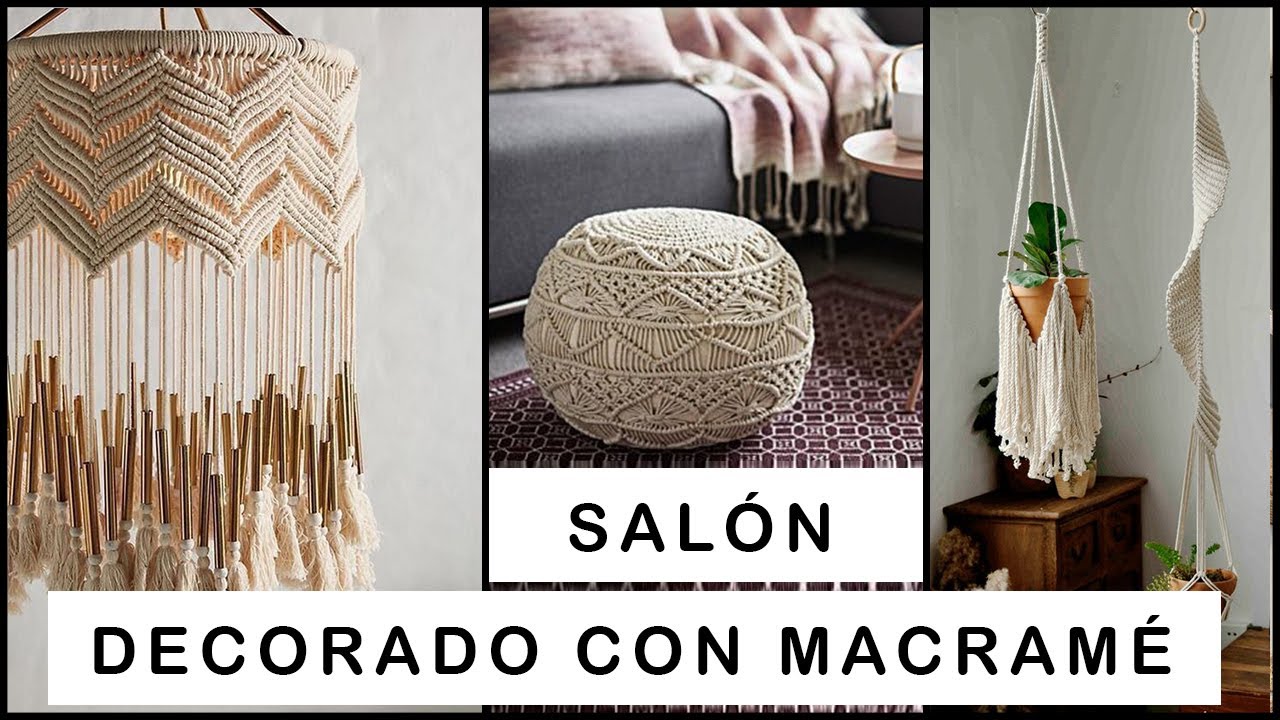 50 IDEAS para DECORAR tu SALÓN con Macramé