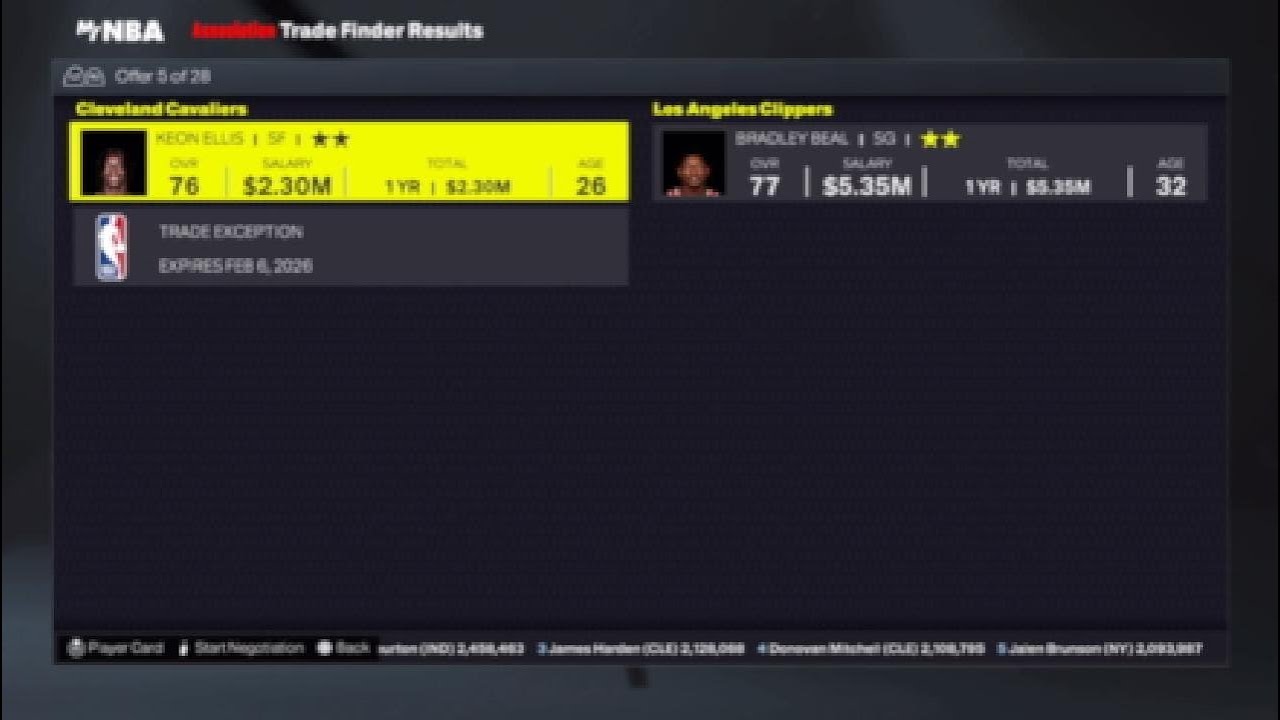 The first ever rebuilding the Cavs in nba 2K26 on my PlayStation 5 on Monday march 26 of 2026 ￼