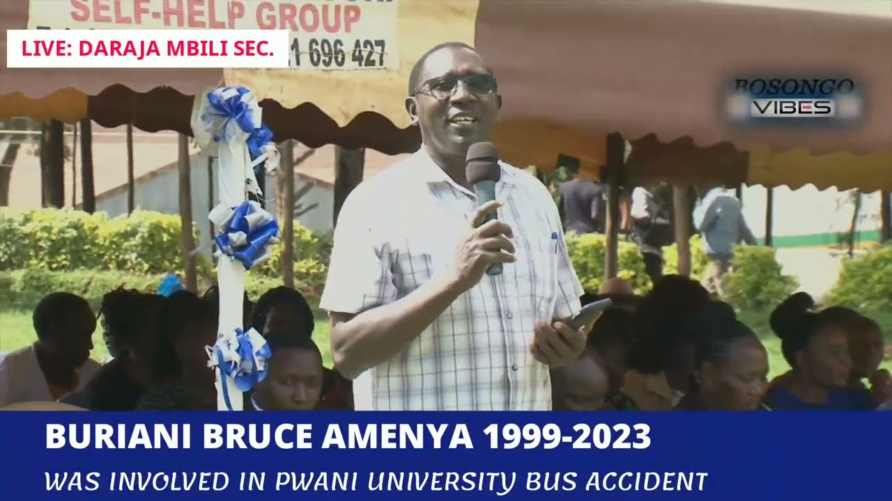 LIVE: Burial of late Bruce Amenya(Involved in Pwani university bus accident)