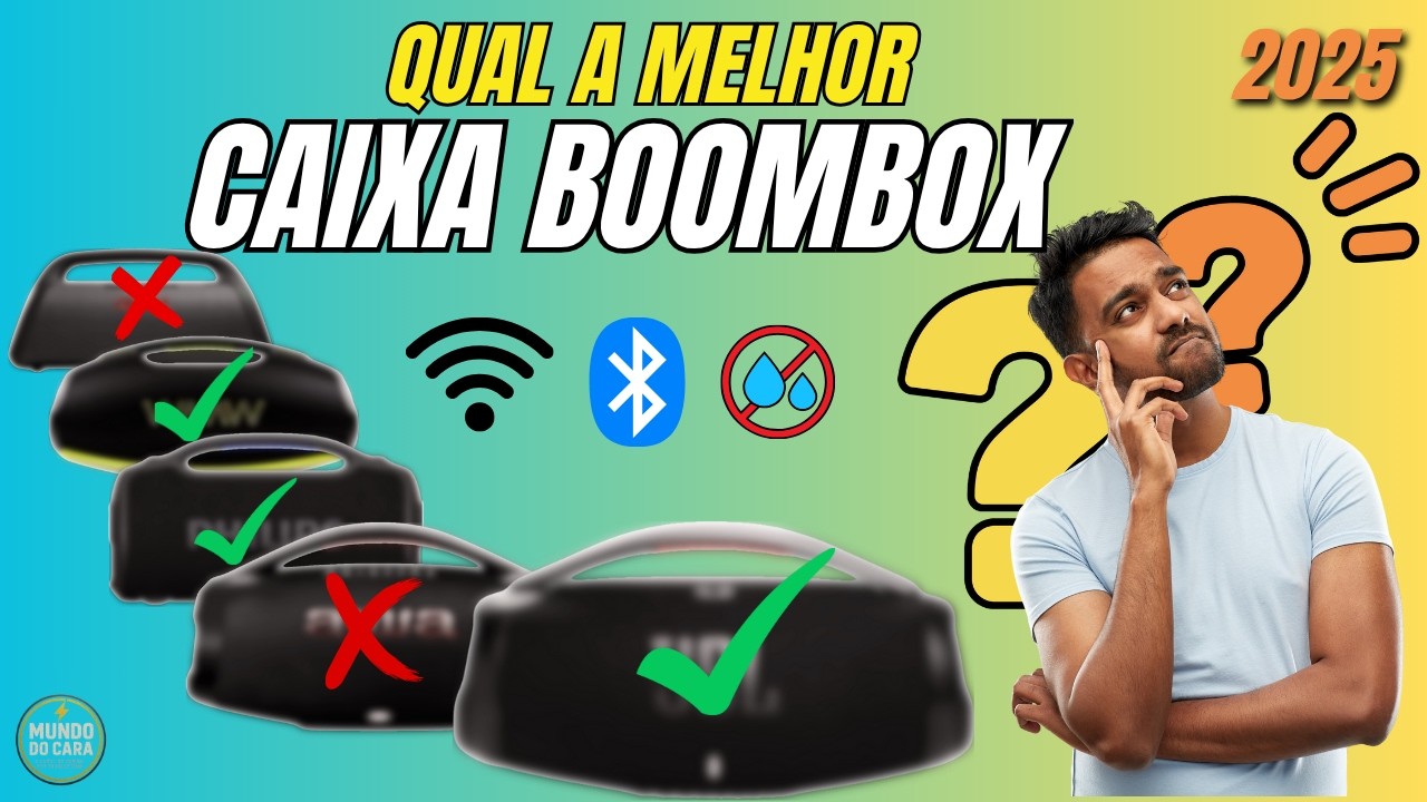 🔊[CAIXA BOOMBOX] 🔝TOP 5 melhores CAIXAS BOOMBOX / Qual CAIXA DE SOM é MELHOR? CAIXA BLUETOOTH 2025 🎉